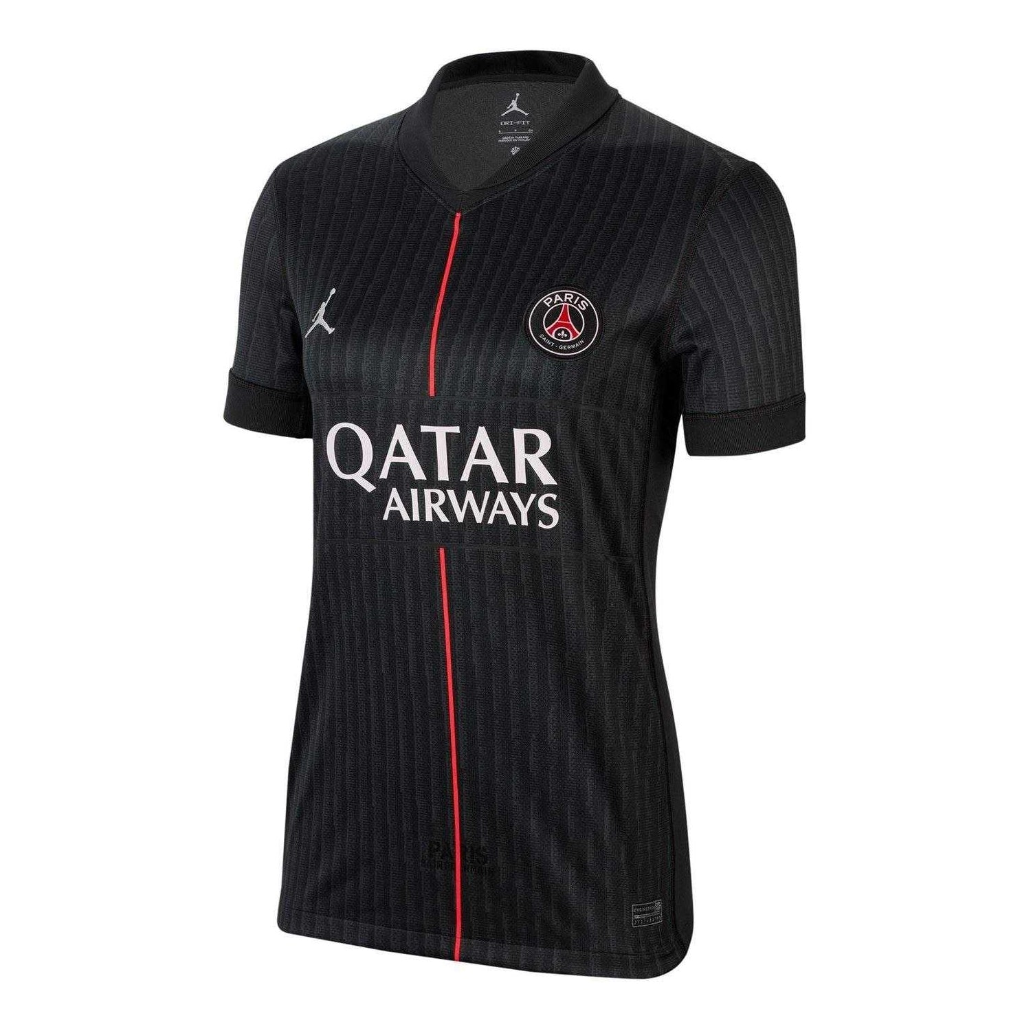 Black-Grey - Front - Nike Womens-Ladies 2025-2026 Paris Saint Germain FC Football Jersey