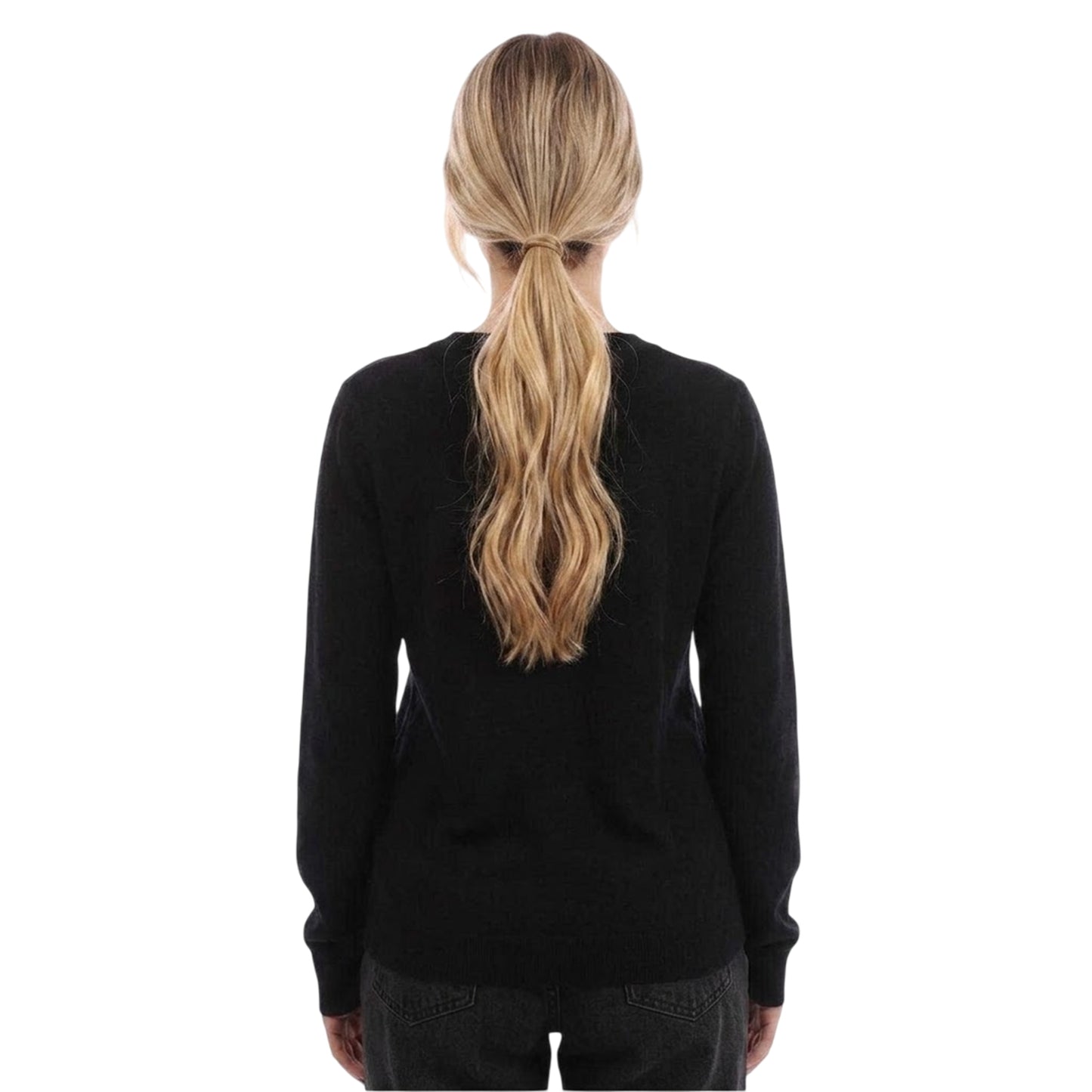 Black - Back - Boss Womens-Ladies Feganasi Crew Neck Sweatshirt