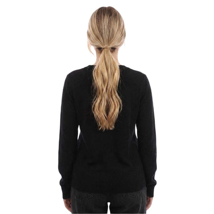 Black - Back - Boss Womens-Ladies Feganasi Crew Neck Sweatshirt