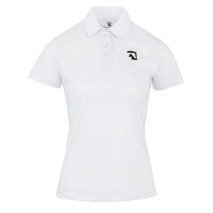 White - Front - Requisite Womens-Ladies Fitted Short-Sleeved Polo Shirt