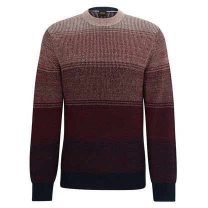 Dark Blue - Front - Boss Mens Kaller Knitted Sweatshirt