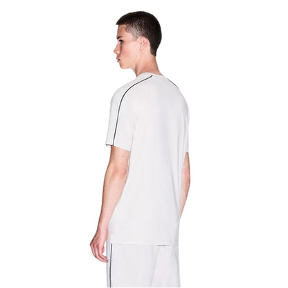 White - Back - Armani Exchange Mens Crew Neck T-Shirt