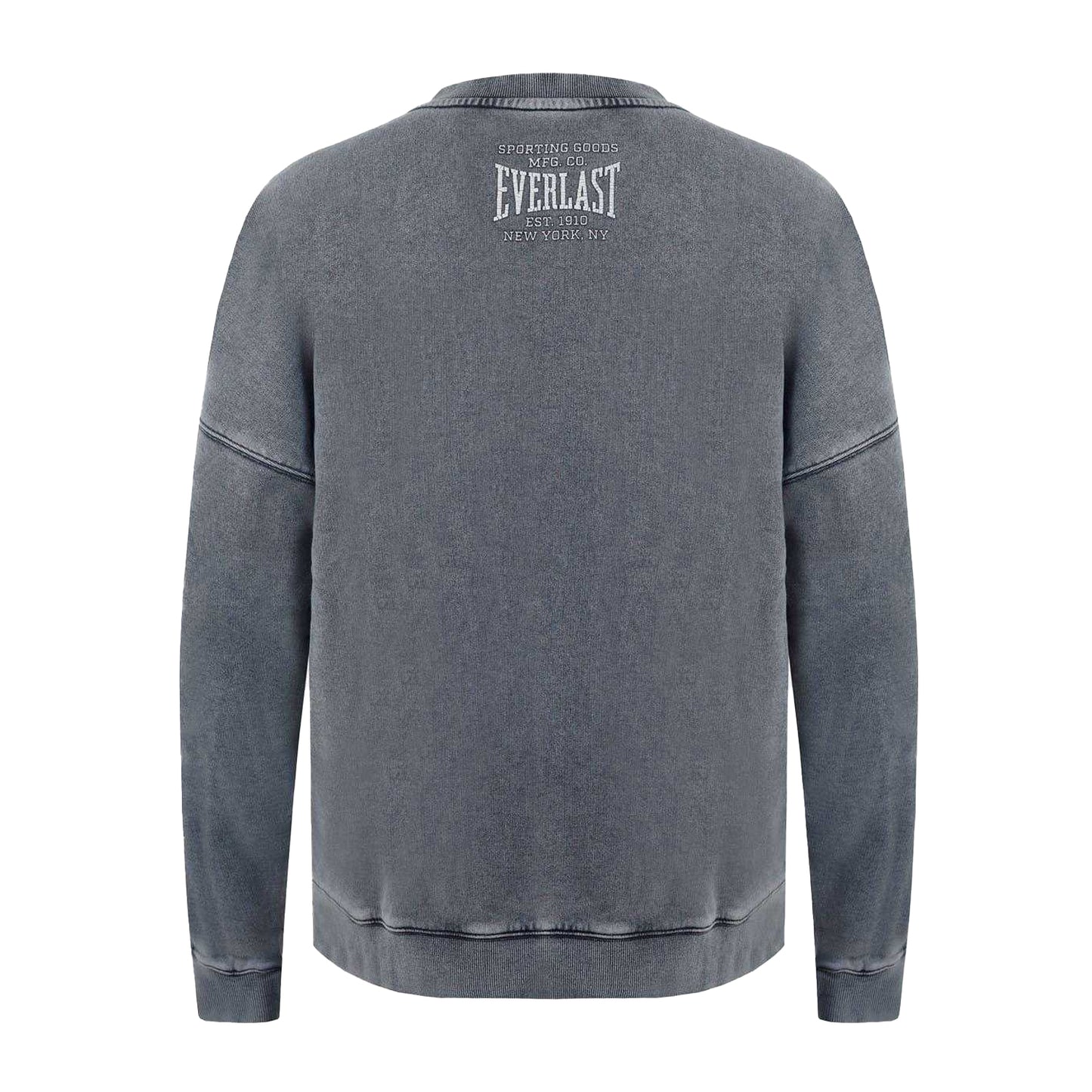 Washed Grey - Back - Everlast Mens NYC Lettering Crew Neck Sweatshirt