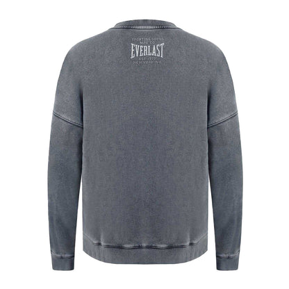 Washed Grey - Back - Everlast Mens NYC Lettering Crew Neck Sweatshirt