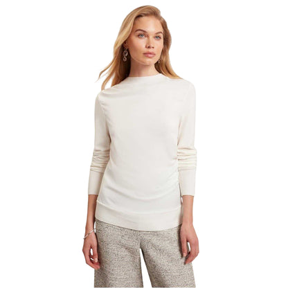 Ivory - Side - Ted Baker Womens-Ladies Mock Neck Sweater Top