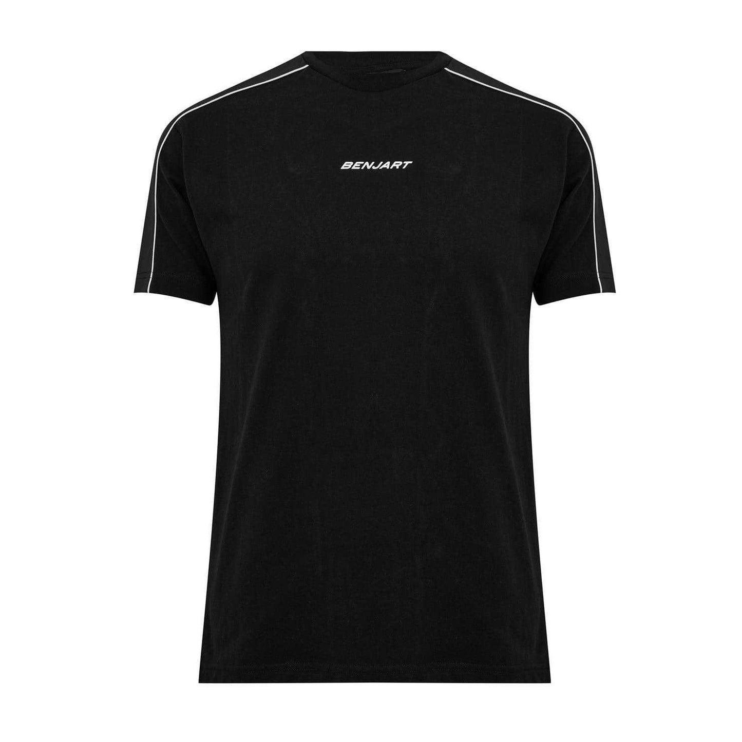 Black - Front - Ben Mens Crew Neck Regular T-Shirt