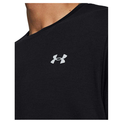 Black - Side - Under Armour Mens Launch Long-Sleeved T-Shirt