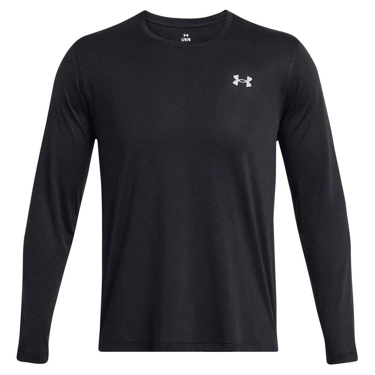 Black - Front - Under Armour Mens Launch Long-Sleeved T-Shirt