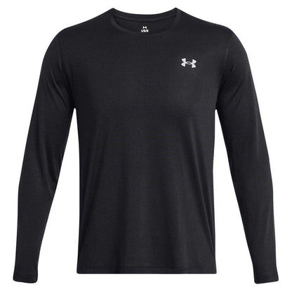 Black - Front - Under Armour Mens Launch Long-Sleeved T-Shirt