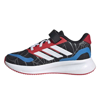 Black-White - Side - Spider-Man Childrens-Kids Runfalcon Adidas Cloudfoam Trainers