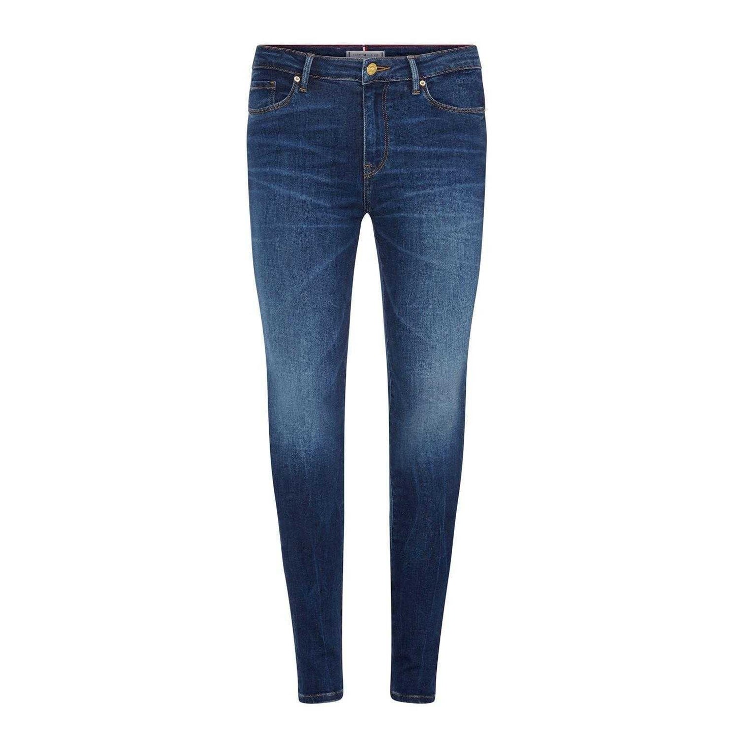 Mid Wash - Front - Tommy Hilfiger Womens-Ladies Skinny Jeans