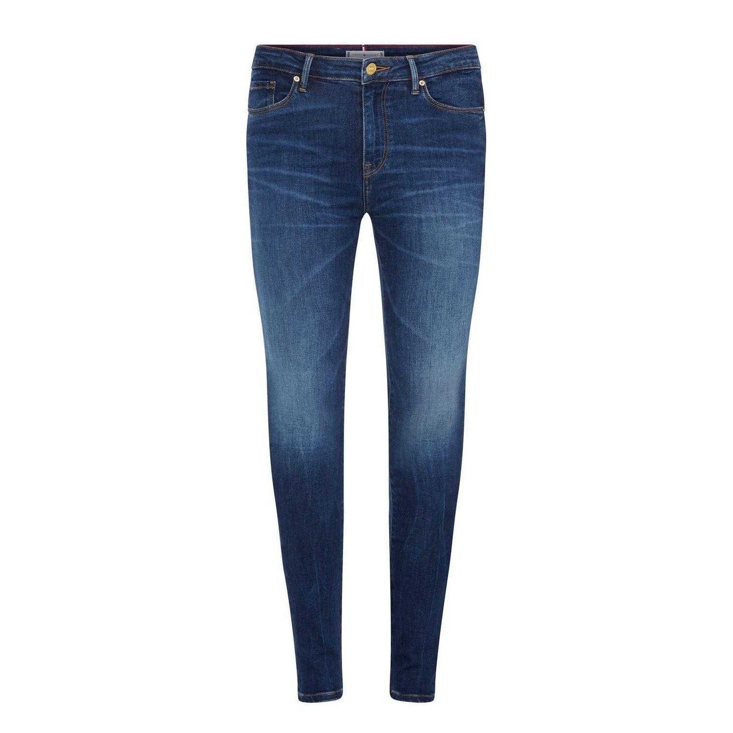Mid Wash - Front - Tommy Hilfiger Womens-Ladies Skinny Jeans