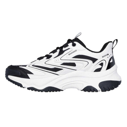 White-Black - Back - Skechers Womens-Ladies Moonhiker Logo Trainers