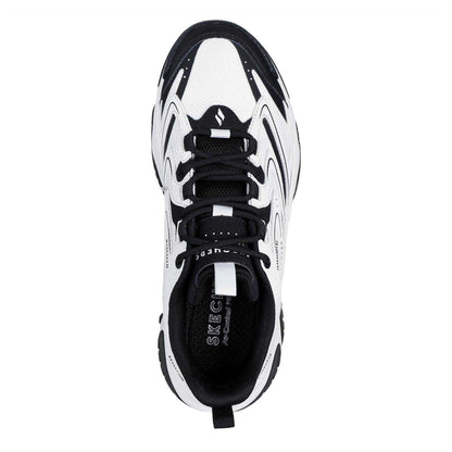 White-Black - Lifestyle - Skechers Womens-Ladies Moonhiker Logo Trainers