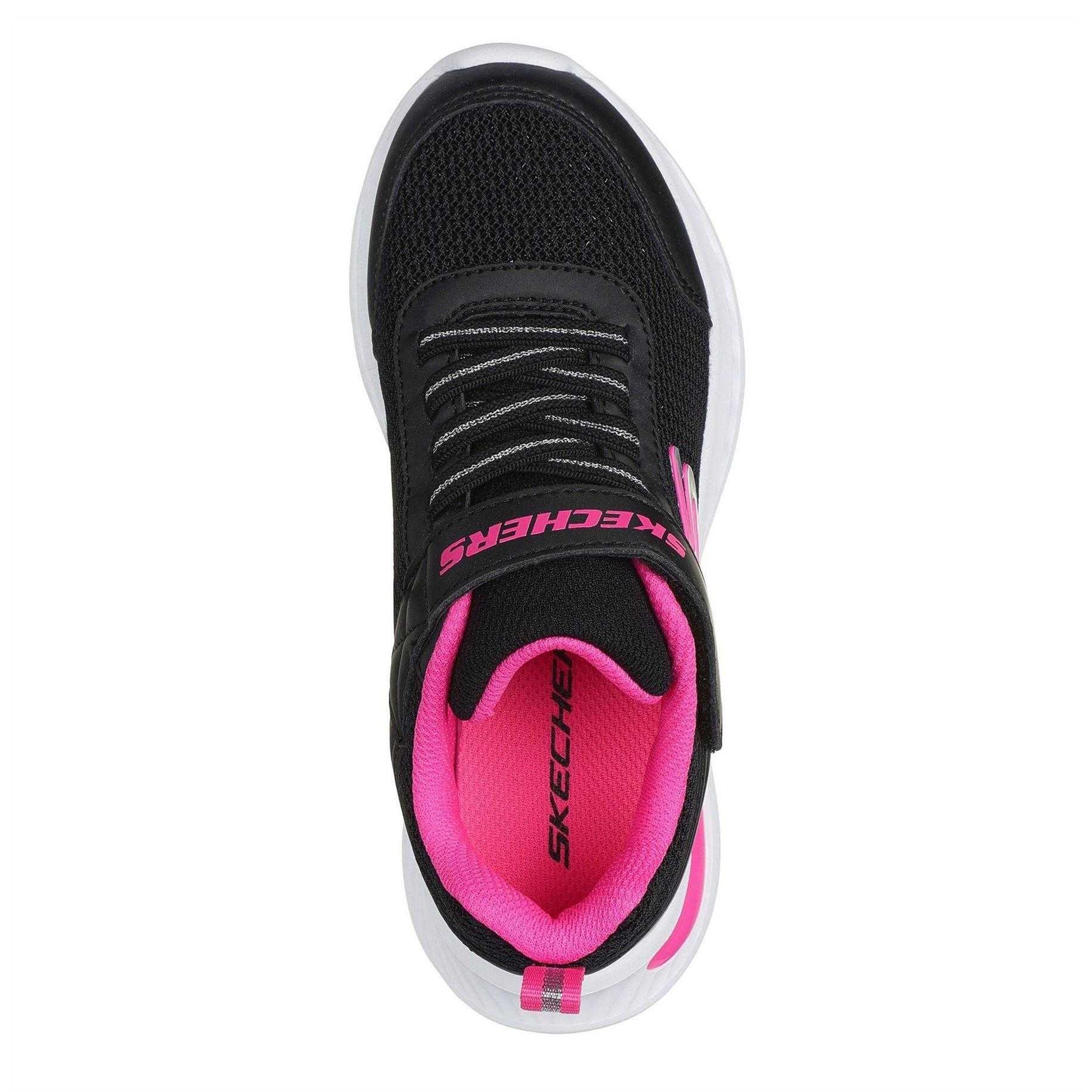 Black-Hot Pink - Lifestyle - Skechers Childrens-Kids Jumpsters Tech Trainers