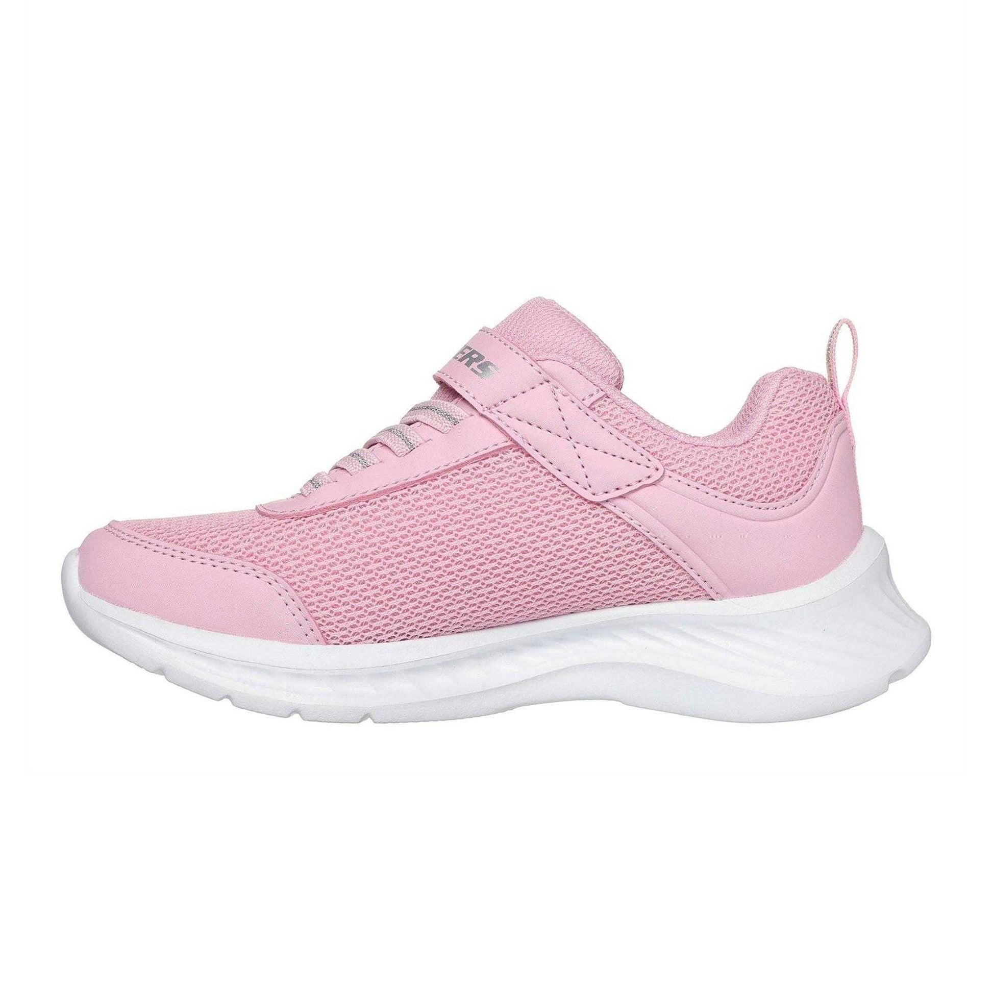 Light Pink - Back - Skechers Childrens-Kids Jumpsters Tech Trainers