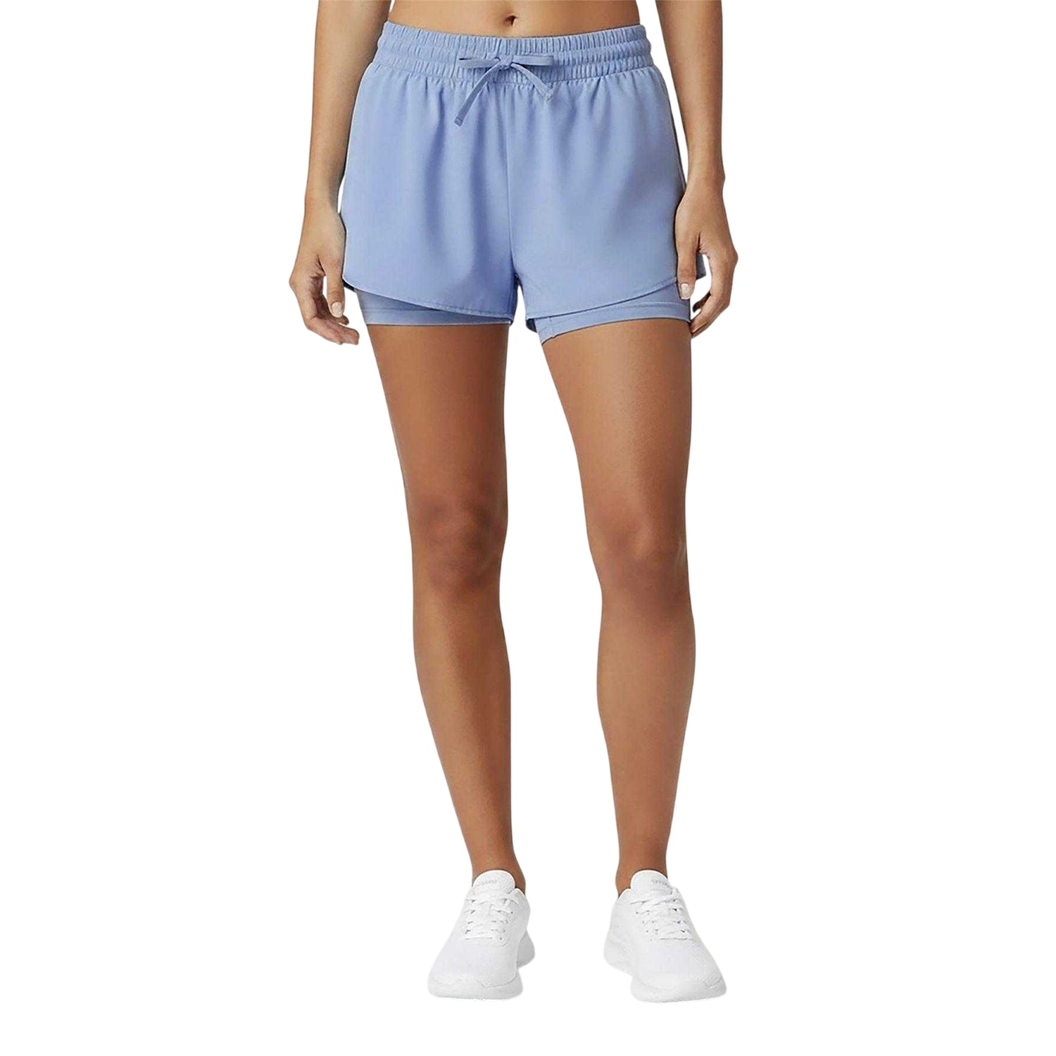 Dusk - Front - USA Pro Womens-Ladies 2 in 1 Running Shorts