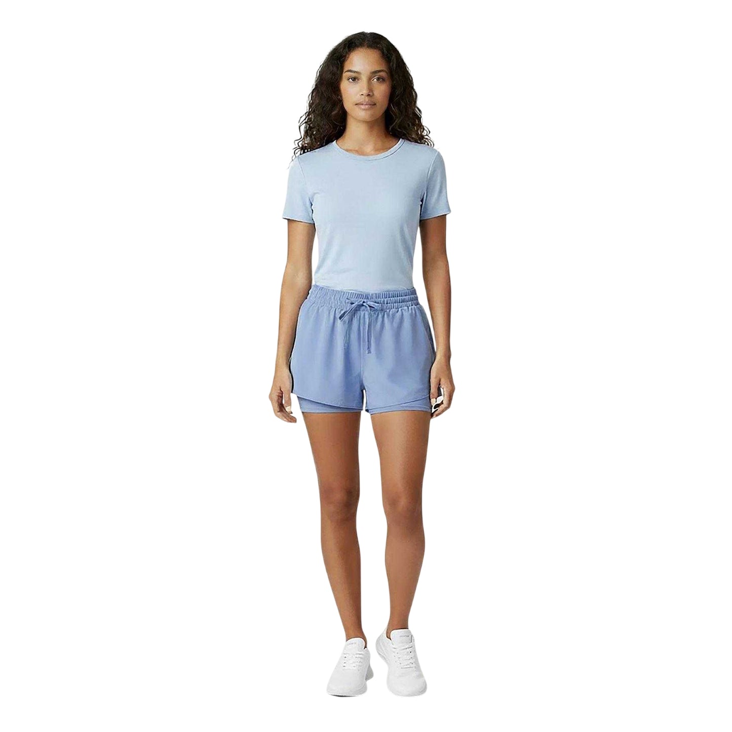 Dusk - Side - USA Pro Womens-Ladies 2 in 1 Running Shorts