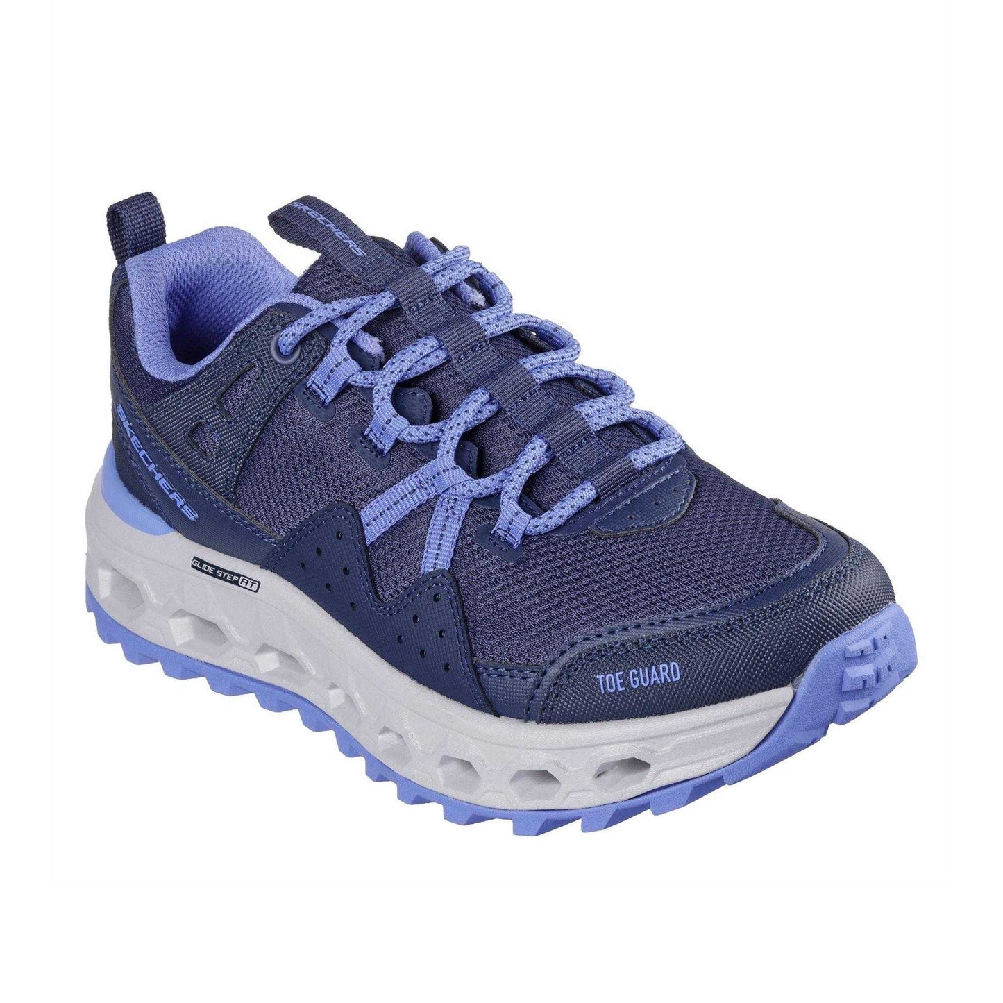 Navy-Blue - Front - Skechers Womens-Ladies Glide Stepat Trainers