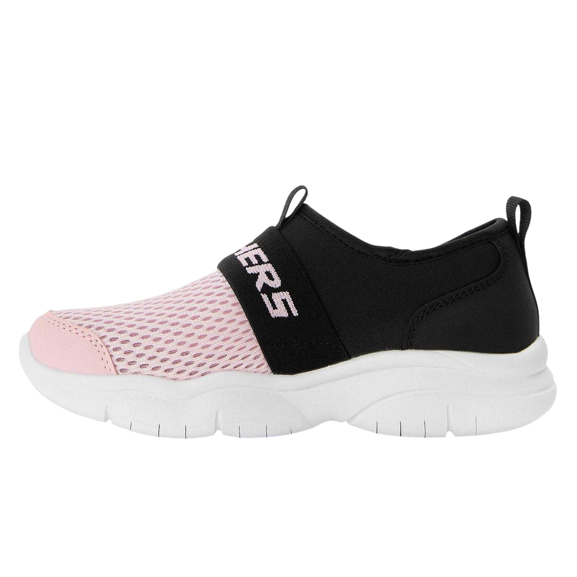 Black-Pink - Back - Skechers Childrens-Kids Flexblast Trainers