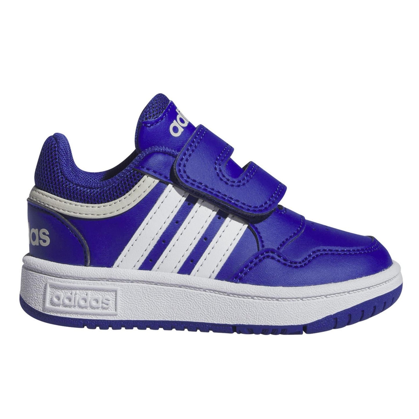Blue-White - Lifestyle - Adidas Childrens-Kids Hoops 3.0 Trainers
