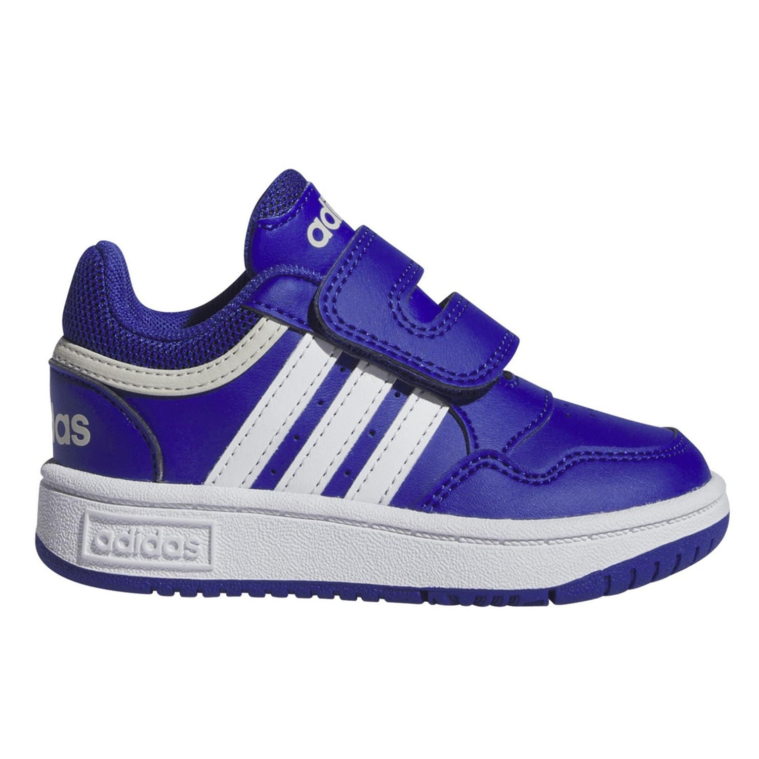 Blue-White - Lifestyle - Adidas Childrens-Kids Hoops 3.0 Trainers