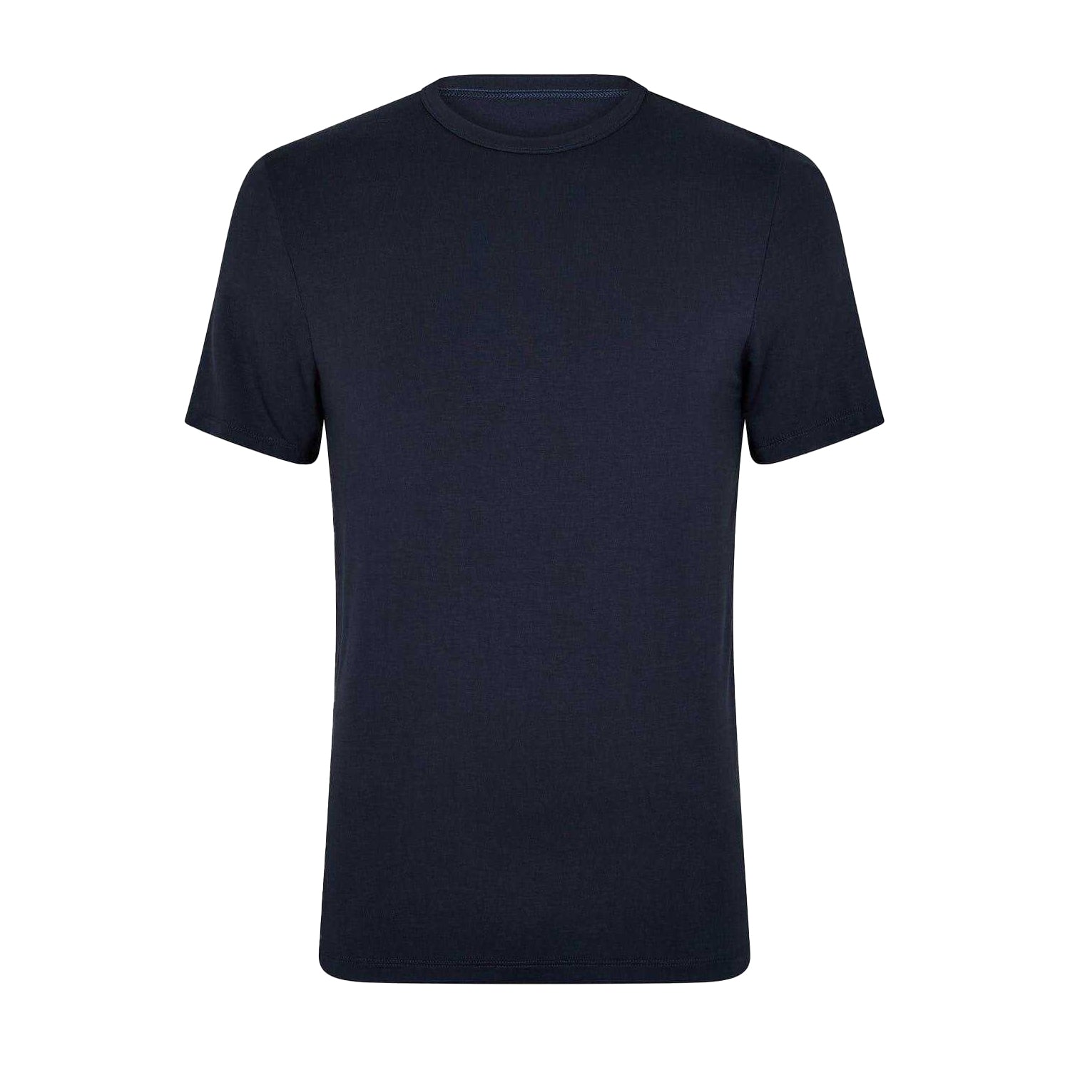 Black-Charcoal-Navy - Back - Boss Mens Plain Regular Short-Sleeved T-Shirt (Pack of 3)