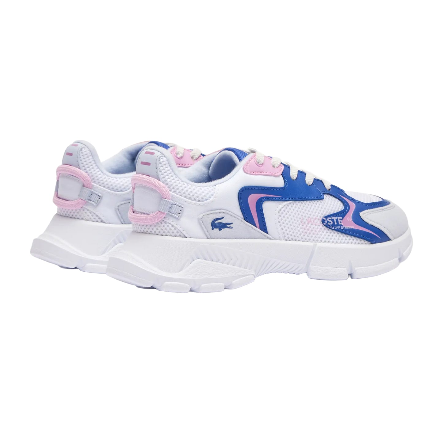 Light Blue - Back - Lacoste Childrens-Kids L003 Neo Trainers