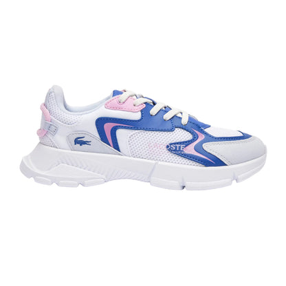 Light Blue - Side - Lacoste Childrens-Kids L003 Neo Trainers