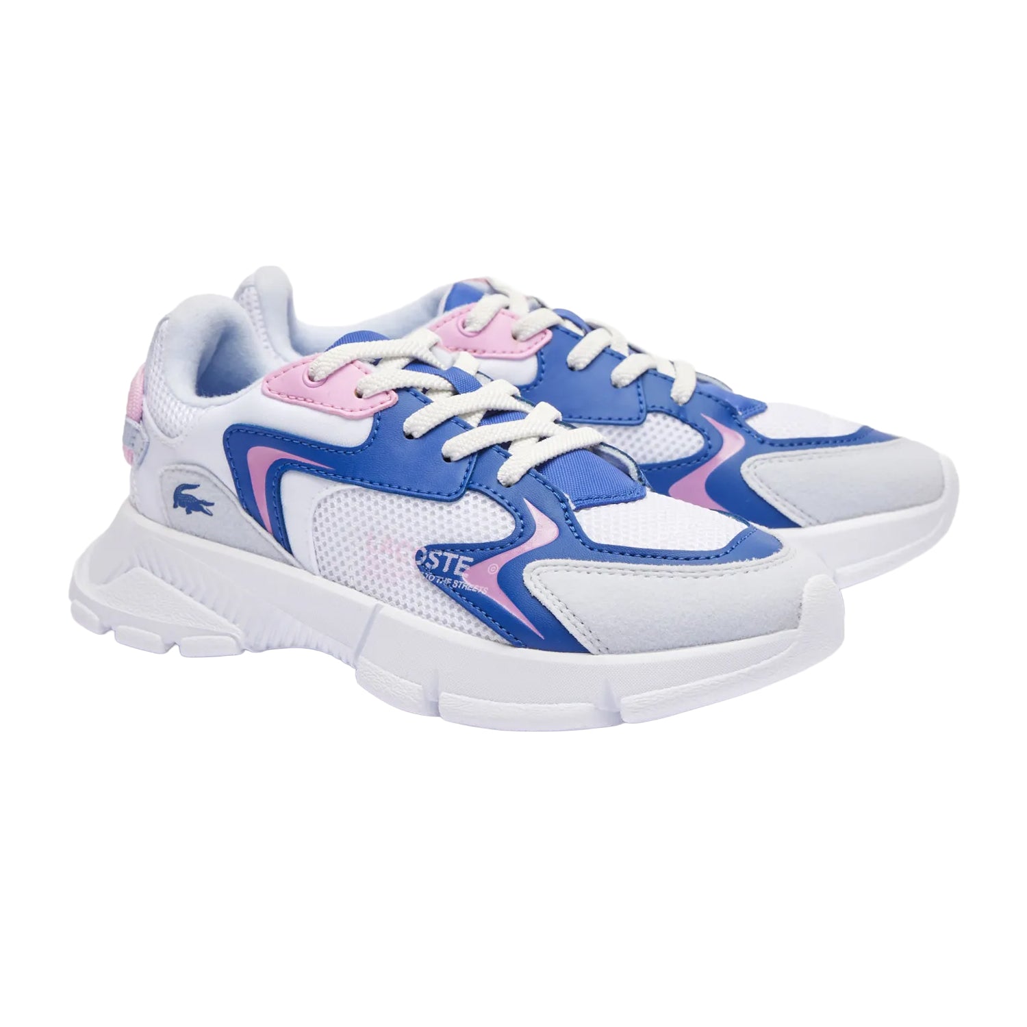 Light Blue - Front - Lacoste Childrens-Kids L003 Neo Trainers