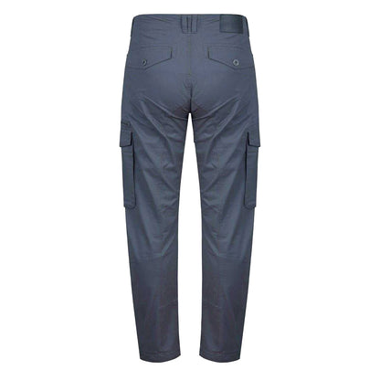 Carbon Grey - Back - Firetrap Mens Cotton Blend Cargo Trousers