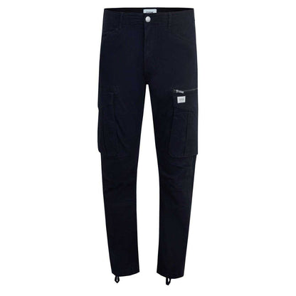 Washed Black - Front - Firetrap Mens Cotton Blend Cargo Trousers