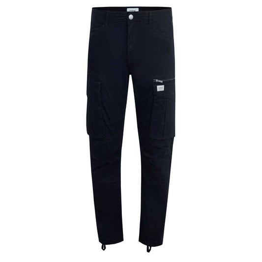 Washed Black - Front - Firetrap Mens Cotton Blend Cargo Trousers