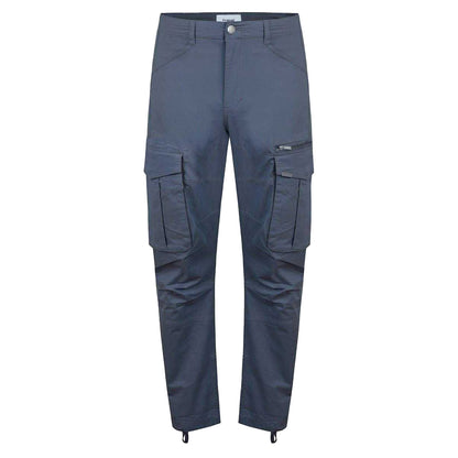 Carbon Grey - Front - Firetrap Mens Cotton Blend Cargo Trousers