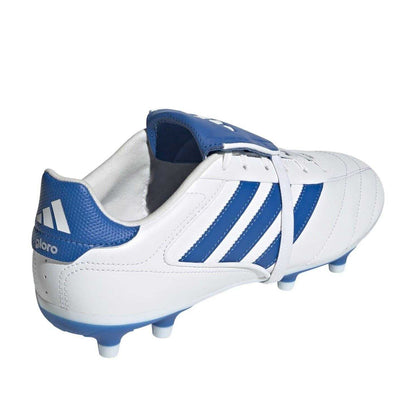 White-Bright Royal - Back - Adidas Womens-Ladies Copa Gloro II 3 Stripes Leather Lace Up Football Boots