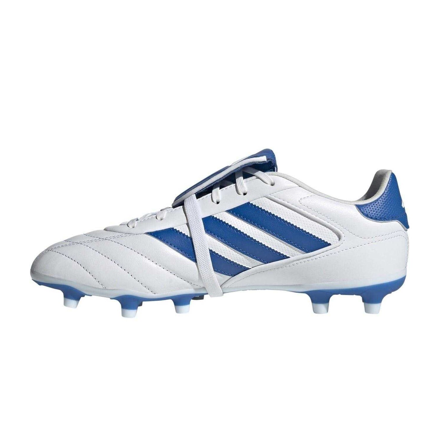 White-Bright Royal - Side - Adidas Womens-Ladies Copa Gloro II 3 Stripes Leather Lace Up Football Boots