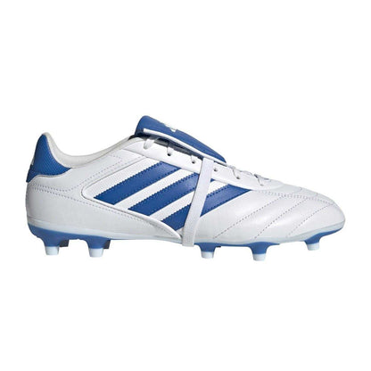 White-Bright Royal - Lifestyle - Adidas Womens-Ladies Copa Gloro II 3 Stripes Leather Lace Up Football Boots