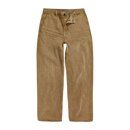 Brown - Front - G-Star Mens Modson Plain Relaxed Fit Chinos