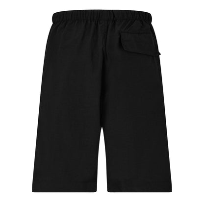 Black - Back - Marcelo Burlon Mens Nylon Coloured Drawstring Shorts