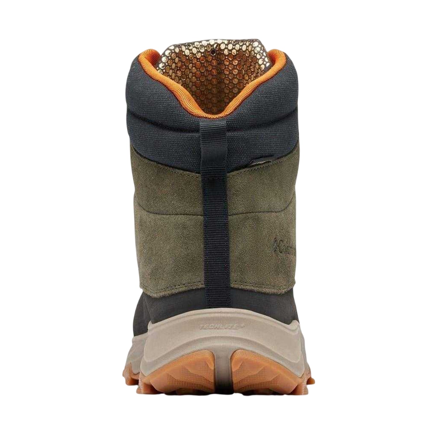 Deep Olive - Back - Columbia Mens Inifnity Expeditionist Suede Winter Boots