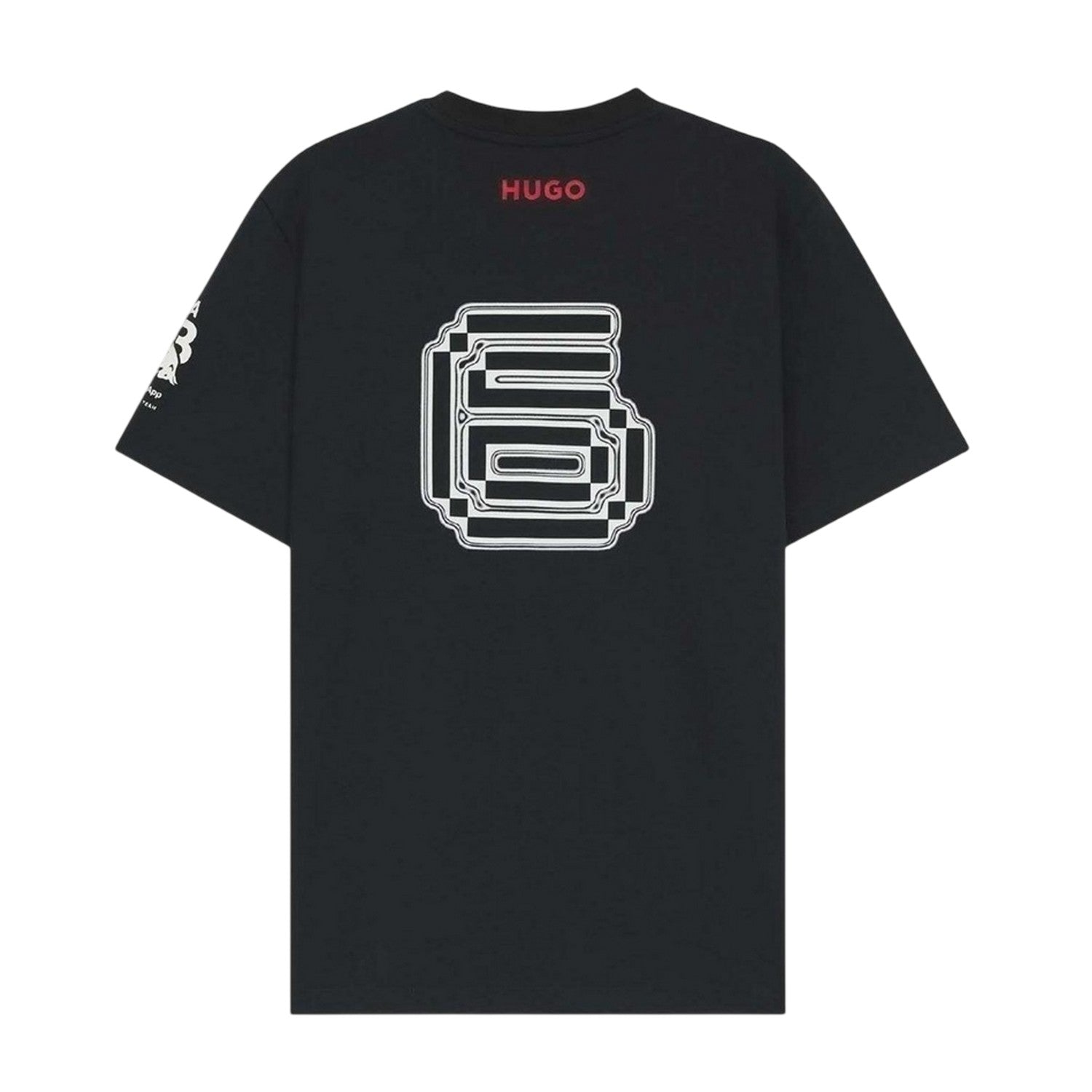 Black - Back - Hugo Mens Cotton Oversized T-Shirt