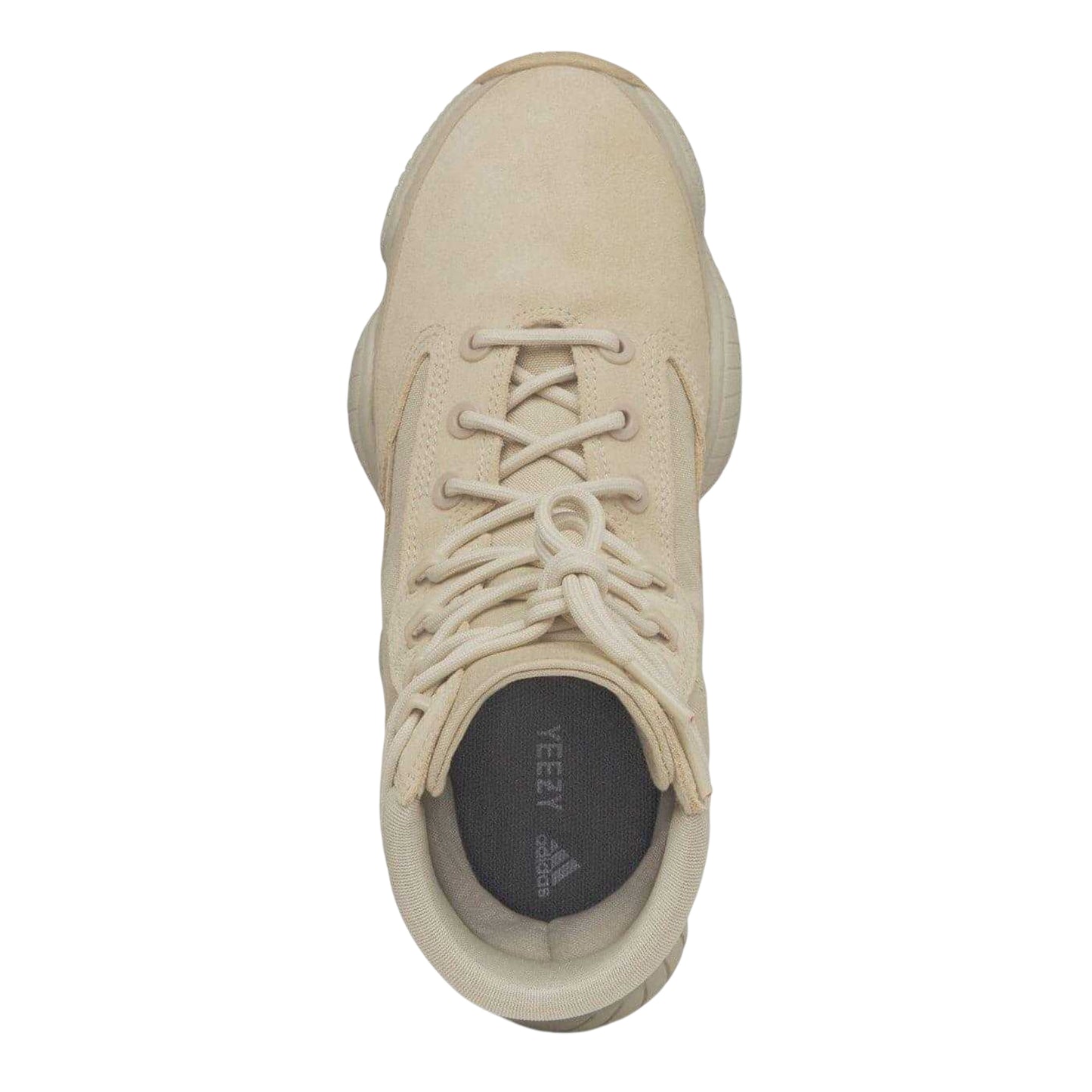 Sand - Side - Adidas Childrens-Kids Yeezy 500 Suede Combat Boots