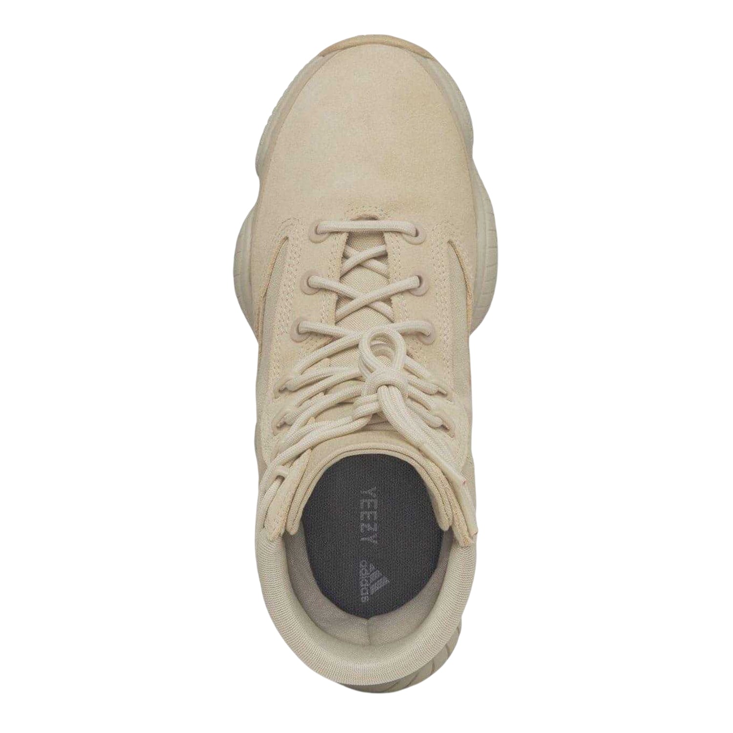 Sand - Side - Adidas Childrens-Kids Yeezy 500 Suede Combat Boots