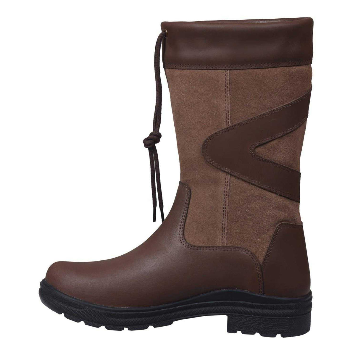 Brown - Back - Requisite Womens-Ladies Suede Country Boots