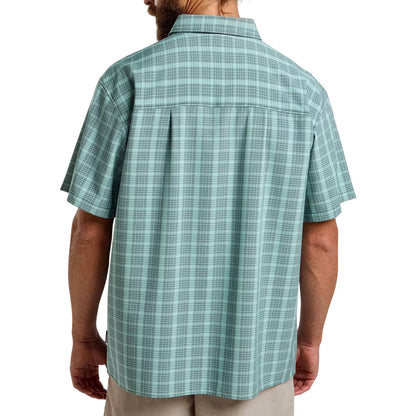 Dark Navy - Back - Jack Wolfskin Mens Checked Relaxed Fit T-Shirt