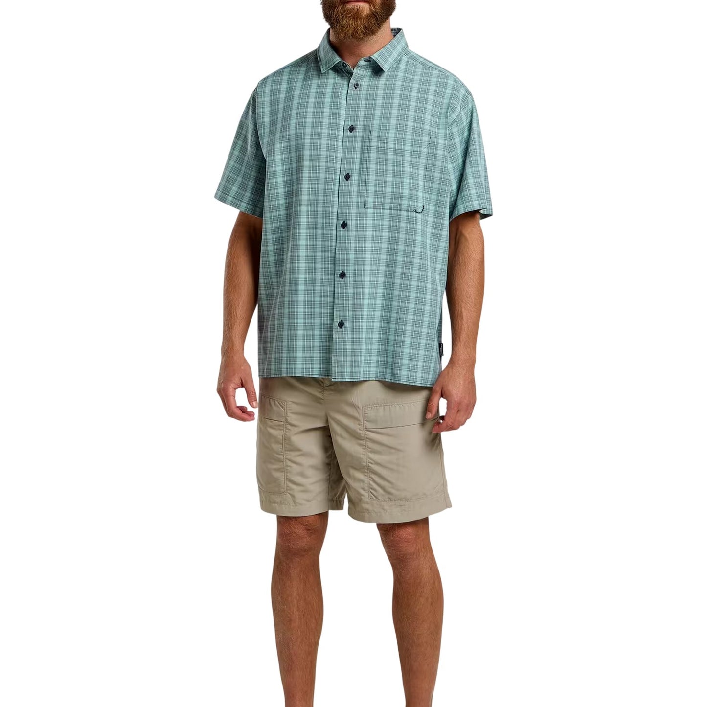 Dark Navy - Lifestyle - Jack Wolfskin Mens Checked Relaxed Fit T-Shirt