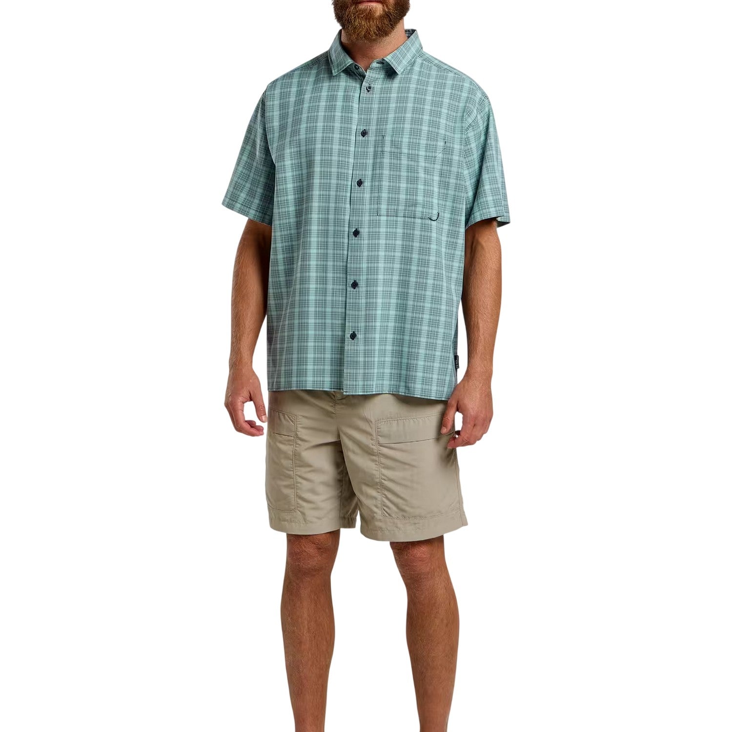 Dark Navy - Lifestyle - Jack Wolfskin Mens Checked Relaxed Fit T-Shirt