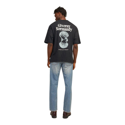 Black - Back - Jack And Jones Mens Jormilos Regular T-Shirt