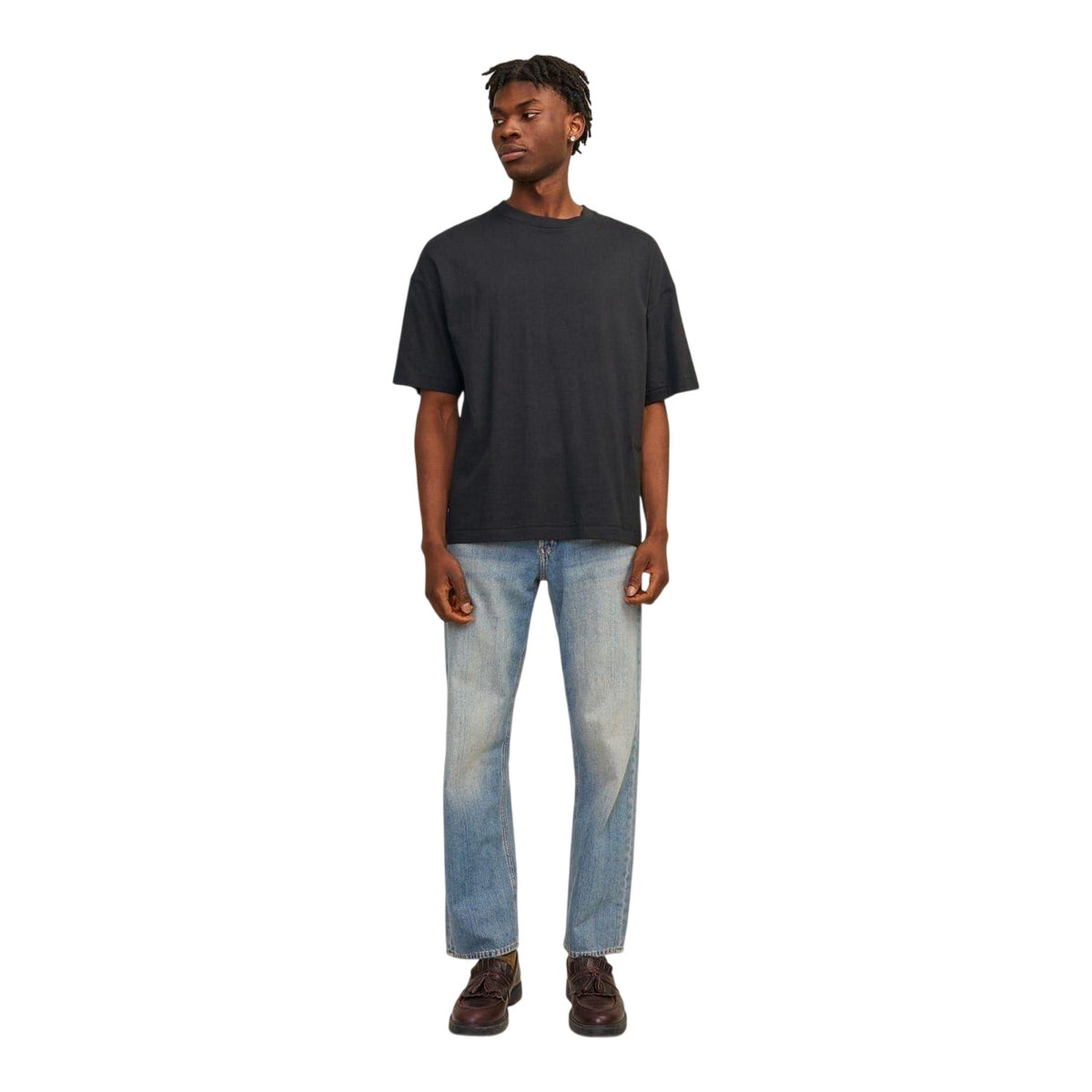 Black - Lifestyle - Jack And Jones Mens Jormilos Regular T-Shirt