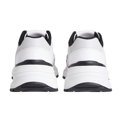 White-Black - Back - Calvin Klein Womens-Ladies Chunky Trainers